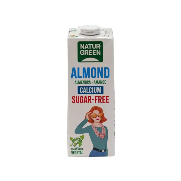 NaturGreen Almond sin azúcar Calcio 1 L
