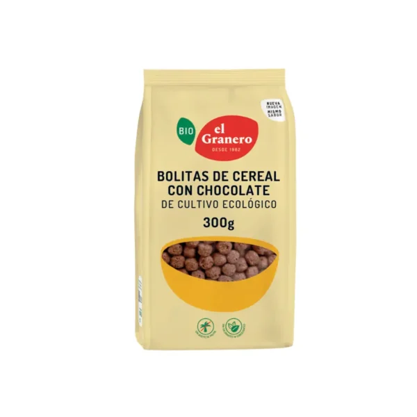 El Granero Bolitas De Cereales Con Chocolate Bio, 300 G