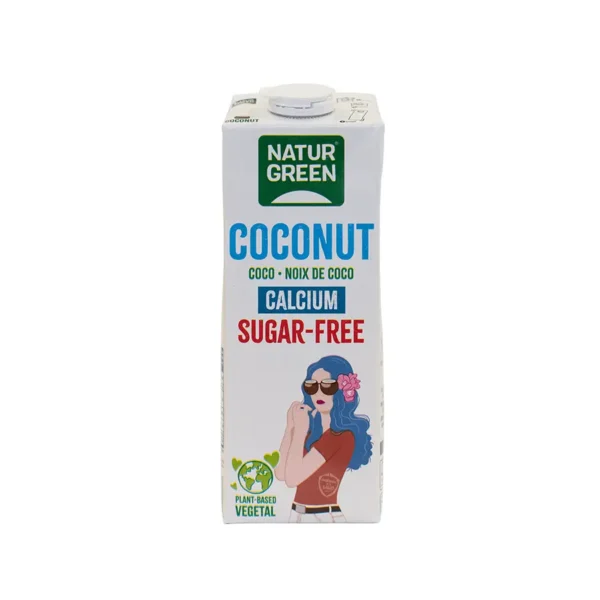 NaturGreen Coconut sin azúcar Calcio 1 L