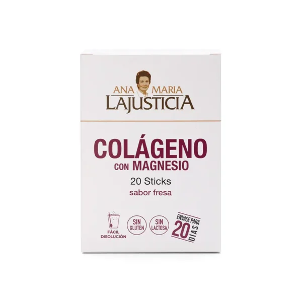 Ana María Lajusticia Colágeno con Magnesio Fresa, 20 Sticks