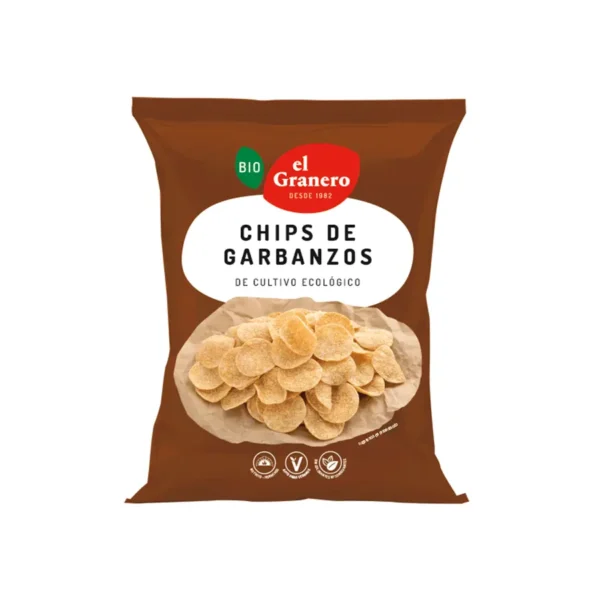 CHIPS DE GARBANZOS BIO, 80 g[VEGANO][SIN-HUEVO][SIN-AZUCAR]