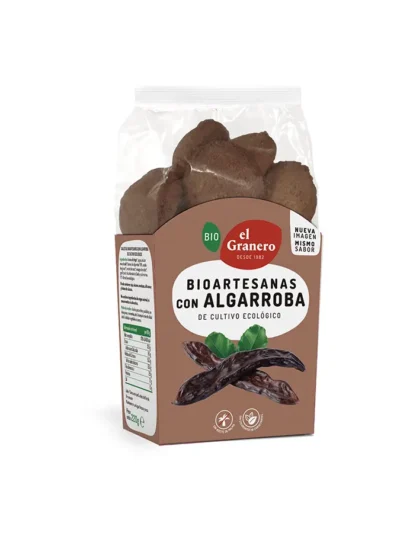 GALLETAS ARTESANAS CON ALGARROBA BIO, 220 g[VEGANO][SIN-LECHE][SIN-LACTOSA][SIN-HUEVO]