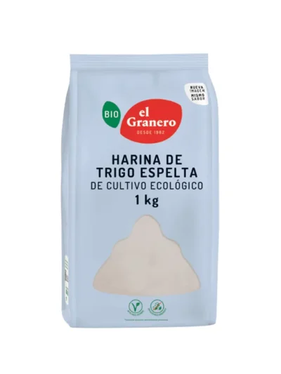 HARINA DE TRIGO ESPELTA BIO, 1 Kg[VEGANO][SIN-LECHE][SIN-LACTOSA][SIN-HUEVO][SIN-AZUCAR]