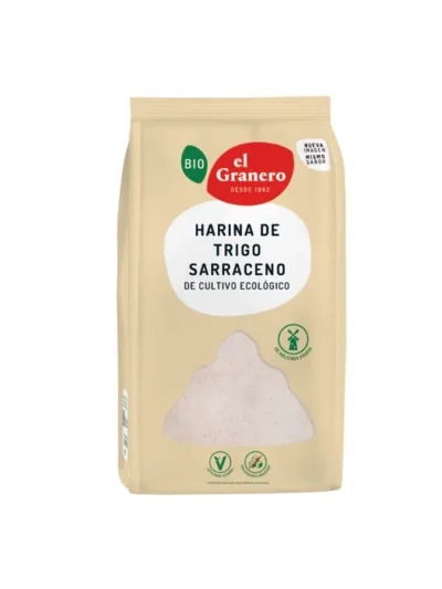 HARINA DE TRIGO SARRACENO BIO, 1 Kg[VEGANO][SIN-LECHE][SIN-LACTOSA][SIN-HUEVO][SIN-AZUCAR]