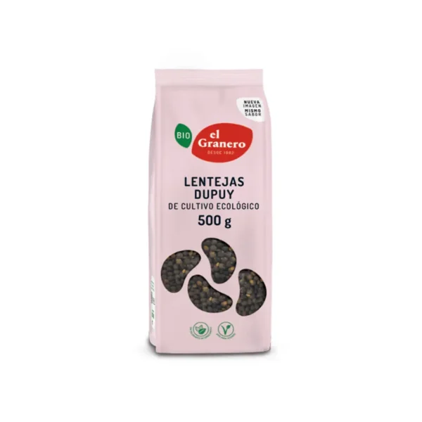 LENTEJAS DUPUY BIO, 500 g[VEGANO][SIN-LECHE][SIN-LACTOSA][SIN-HUEVO][SIN-AZUCAR]