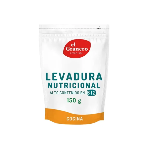 LEVADURA NUTRICIONAL ALTO CONTENIDO EN B12, 150 g[VEGANO][SIN-LECHE][SIN-LACTOSA][SIN-HUEVO][SIN-AZUCAR]