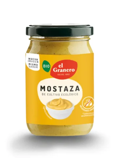 MOSTAZA BIO, 200 g[VEGANO][SIN-LECHE][SIN-LACTOSA][SIN-HUEVO][SIN-AZUCAR]