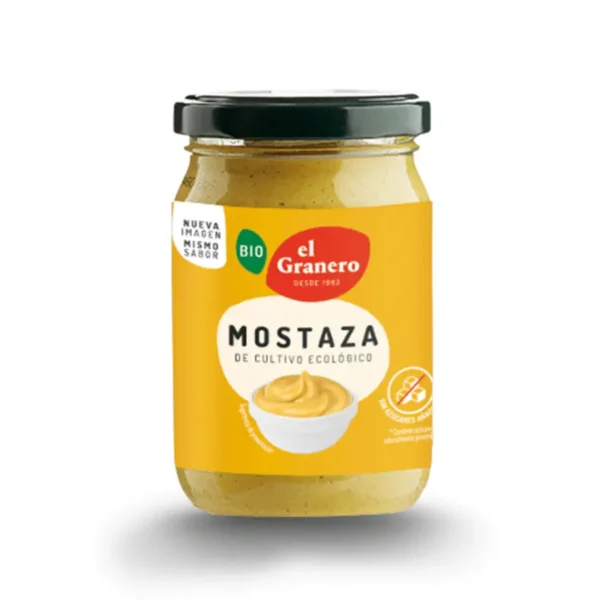MOSTAZA BIO, 200 g[VEGANO][SIN-LECHE][SIN-LACTOSA][SIN-HUEVO][SIN-AZUCAR]