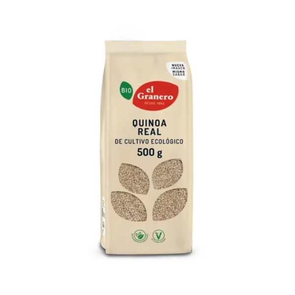QUINOA REAL BIO, 500 g[VEGANO][SIN-LECHE][SIN-LACTOSA][SIN-HUEVO][SIN-AZUCAR]