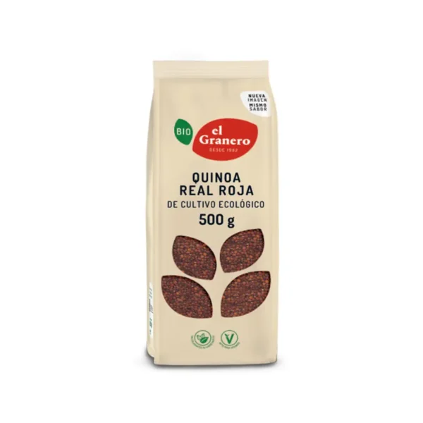 Quinoa Real Roja Bio, 500 G[vegano][sin-Leche][sin-Lactosa][sin-Huevo][sin-Azúcar]