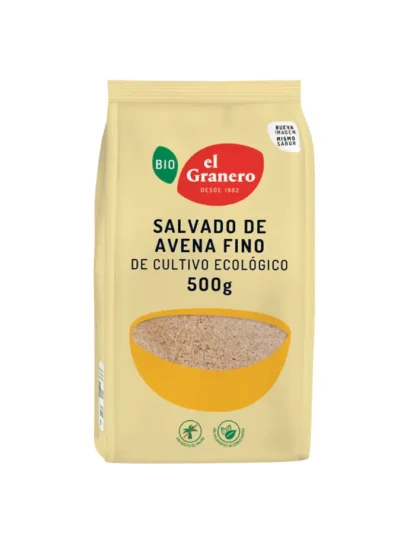 SALVADO DE AVENA, 500 g[VEGANO][SIN-LECHE][SIN-LACTOSA][SIN-HUEVO][SIN-AZUCAR]