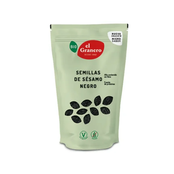 SEMILLAS DE SESAMO NEGRO BIO, 200 g[VEGANO][SIN-GLUTEN][SIN-LECHE][SIN-LACTOSA][SIN-HUEVO][SIN-AZUCAR]