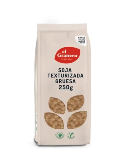 SOJA TEXTURIZADA GRUESA, 250 g[VEGANO][SIN-LECHE][SIN-LACTOSA][SIN-HUEVO][SIN-AZUCAR]