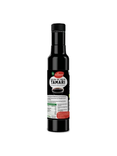 TAMARI SALSA DE SOJA BIO, 250 ml[VEGANO][SIN-LECHE][SIN-LACTOSA][SIN-HUEVO]