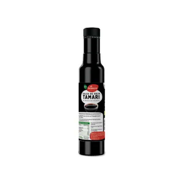 TAMARI SALSA DE SOJA BIO, 250 ml[VEGANO][SIN-LECHE][SIN-LACTOSA][SIN-HUEVO]