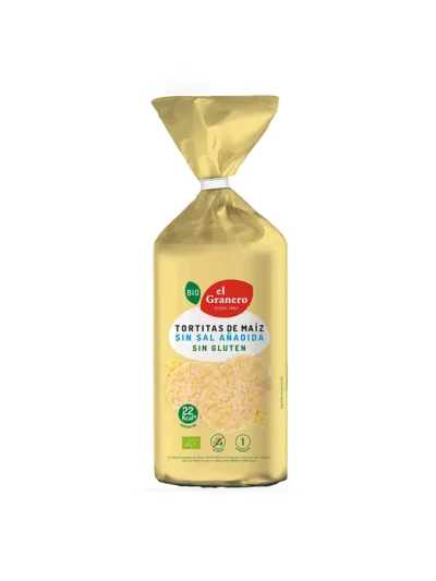 El Granero Tortitas De Maiz Sin Sal Añadida Sin Gluten Bio 130 G