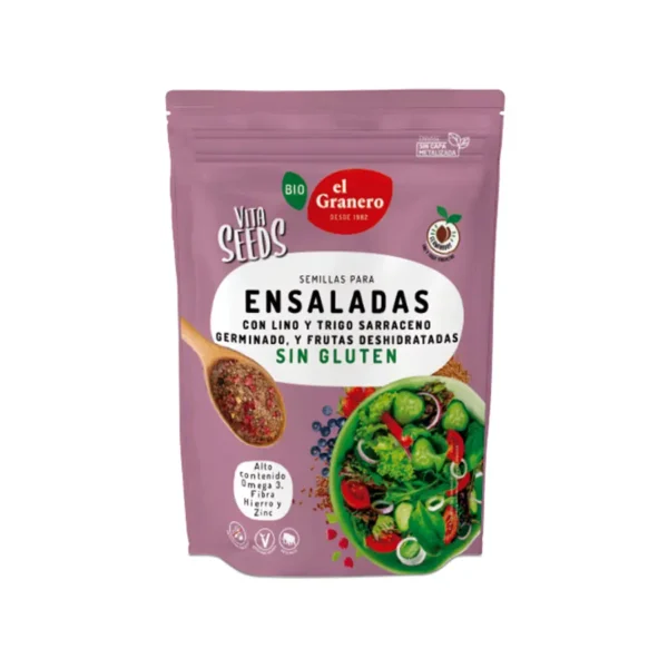 VITASEEDS LINO MOLIDO, TRIGO SARRACENO Y FRUTAS DESHIDRATADAS BIO, 200 g[VEGANO][SIN-GLUTEN][SIN-LECHE][SIN-LACTOSA][SIN-HUEVO][SIN-AZUCAR]
