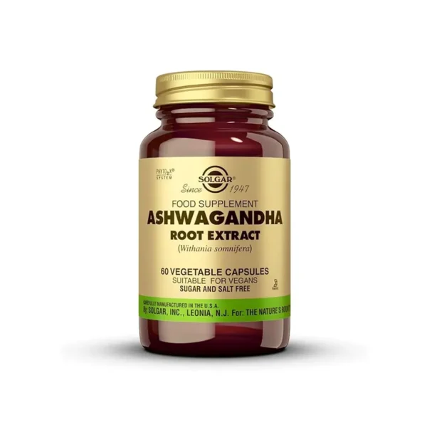 Solgar Extracto De Raíz De Ashwagandha - 60 Cápsulas Vegetale