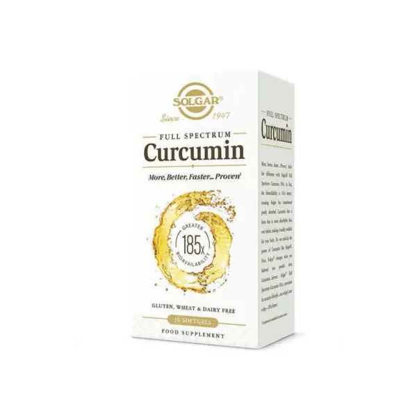 Solgar Full Spectrum™ Curcumina 185X. 30 Cápsulas Blandas