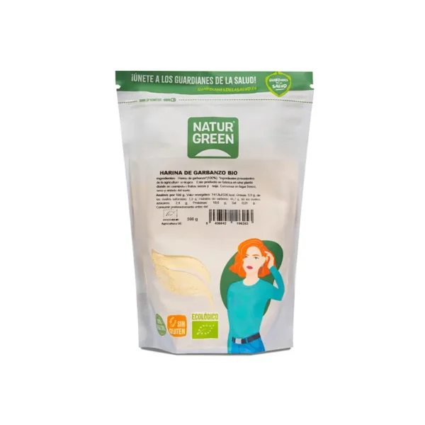NaturGreen Harina de Garbanzos Bio Sin Gluten 500 g