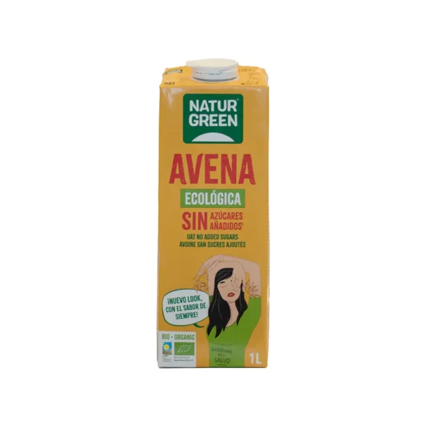 NaturGreen Oat/Avena Sin Azúcares Añadidos Bio 1 L