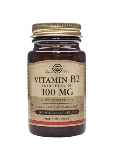 SOLGAR VITAMINA B2 100 MGR 100 CAPSULAS