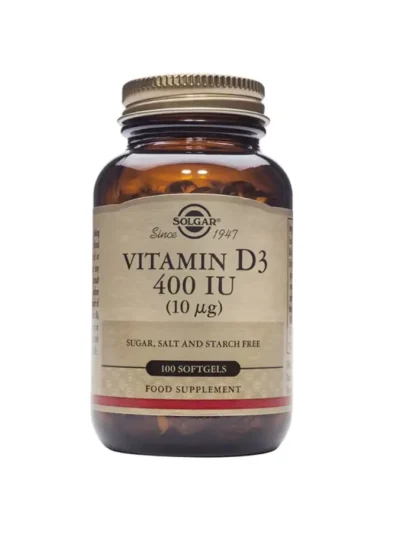 Solgar Vitamina D3 400 Ui (10Mcg.)100 Caps Cápsulas Blandas