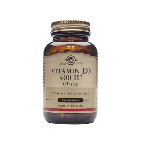 Solgar Vitamina D3 400 Ui (10Mcg.)100 Caps Cápsulas Blandas