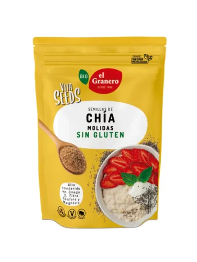 Vitaseeds semillas de Chía molidas bio 200g de El Granero es un alimento de cultivo ecológico y de gran calidad  para que tu alimentación sea más saludable.